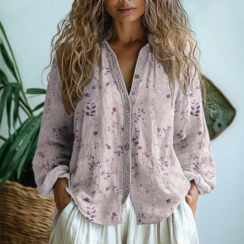 Élodie - Blouse Florale Chic