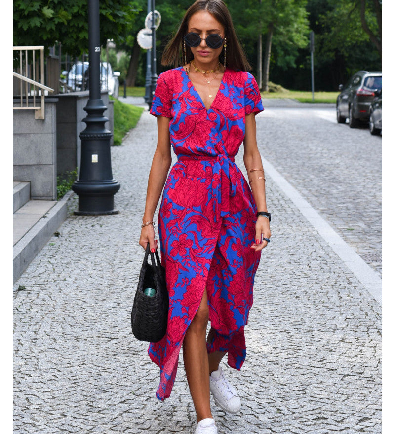 Clémence - Robe Midi Fleurie