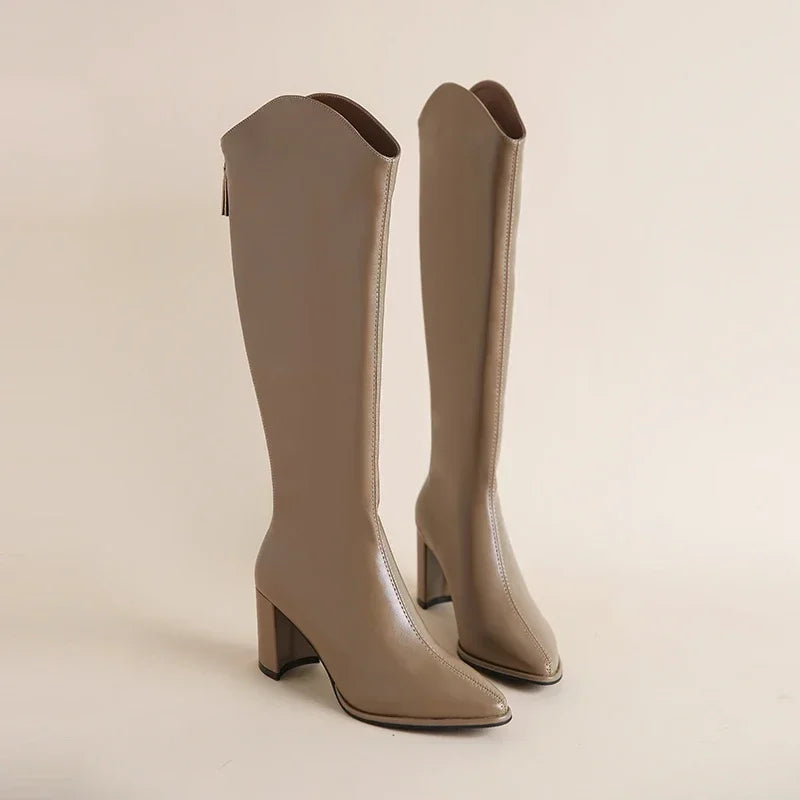 Élodie - Bottes à Talon Épais