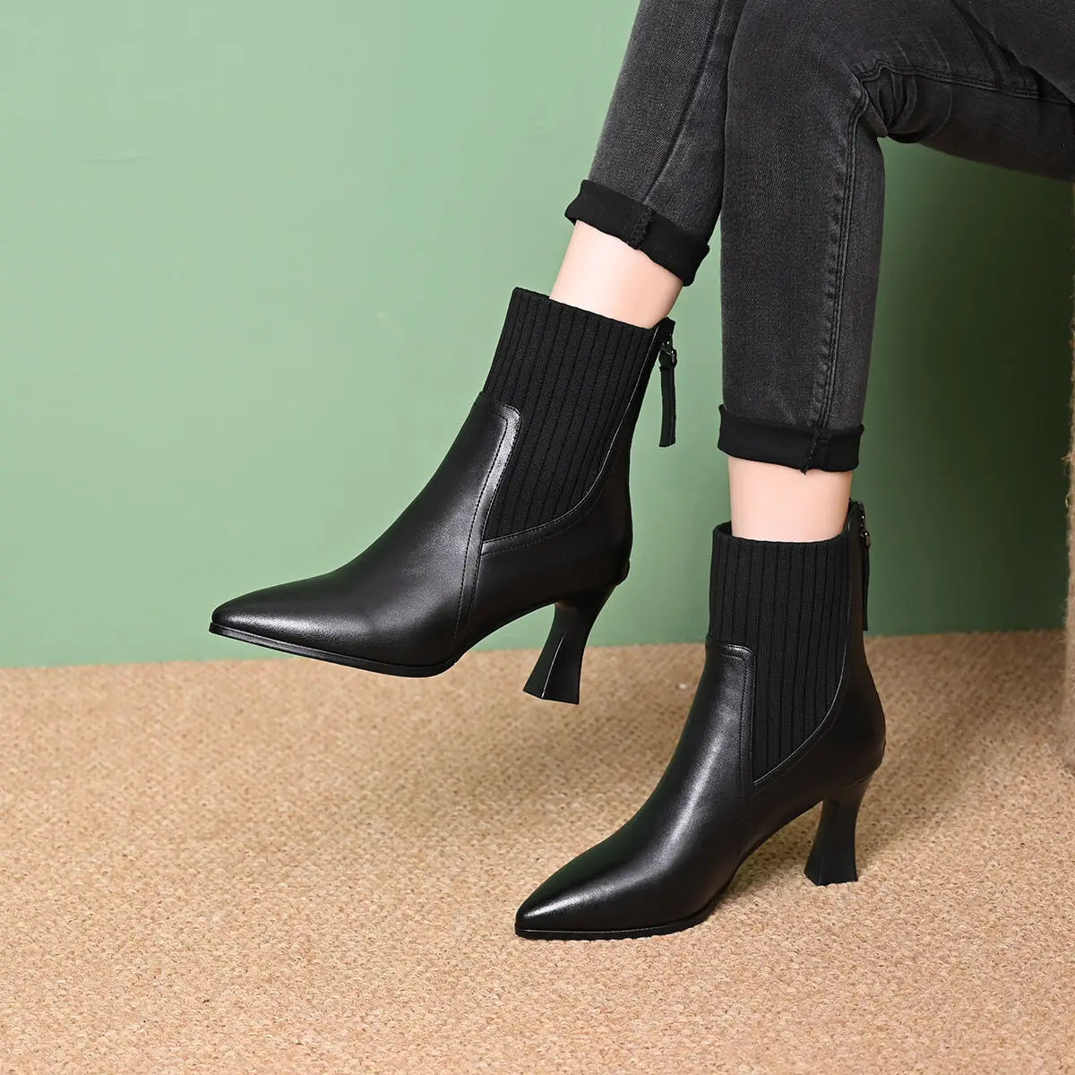 Inès - Bottes Cuir Élégantes
