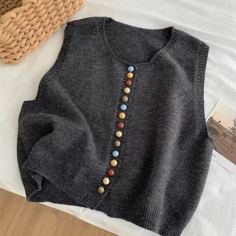 Anaïs - Gilet Tricot Élégant