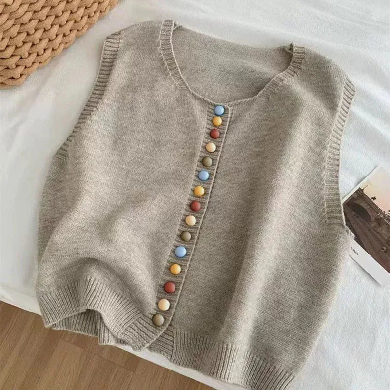 Anaïs - Gilet Tricot Élégant