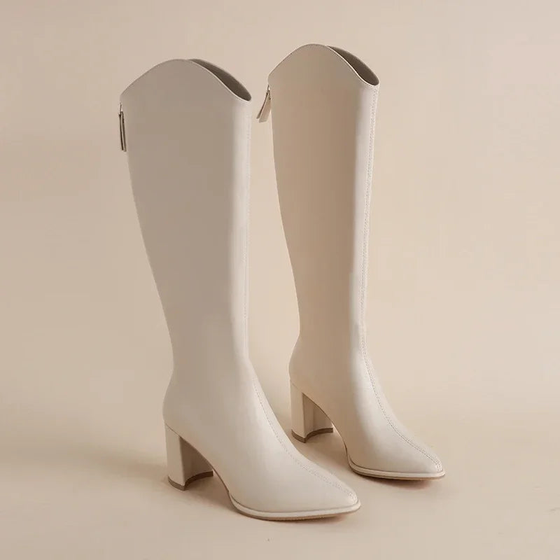 Élodie - Bottes à Talon Épais