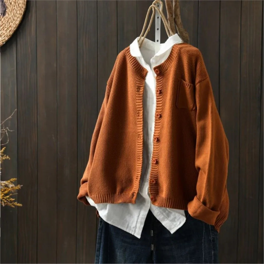 Anaïs - Cardigan Élégant Lin