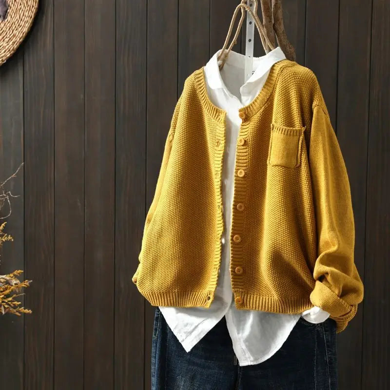 Anaïs - Cardigan Élégant Lin