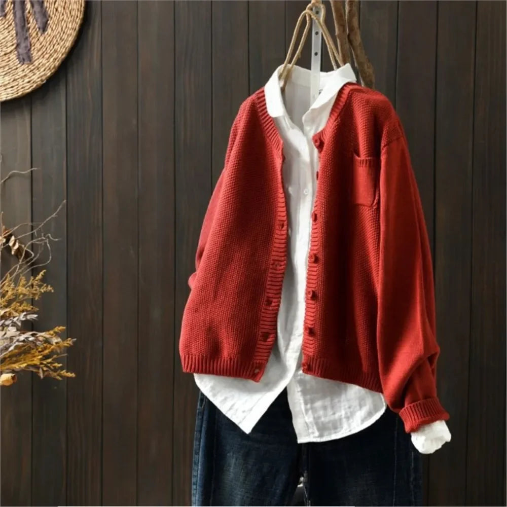 Anaïs - Cardigan Élégant Lin