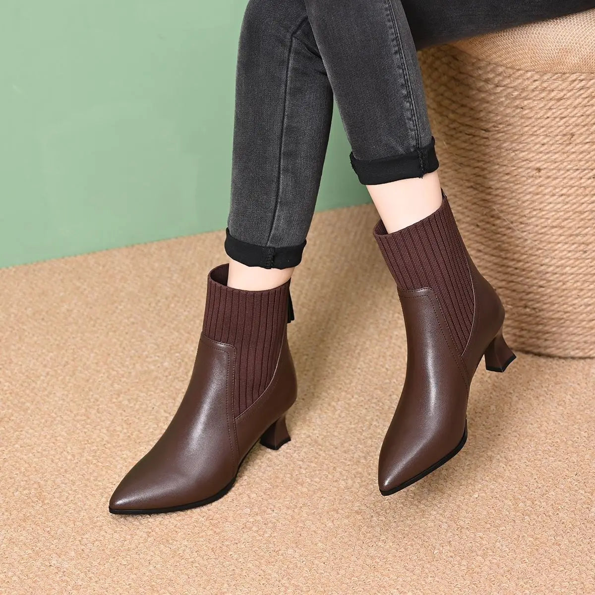 Inès - Bottes Cuir Élégantes