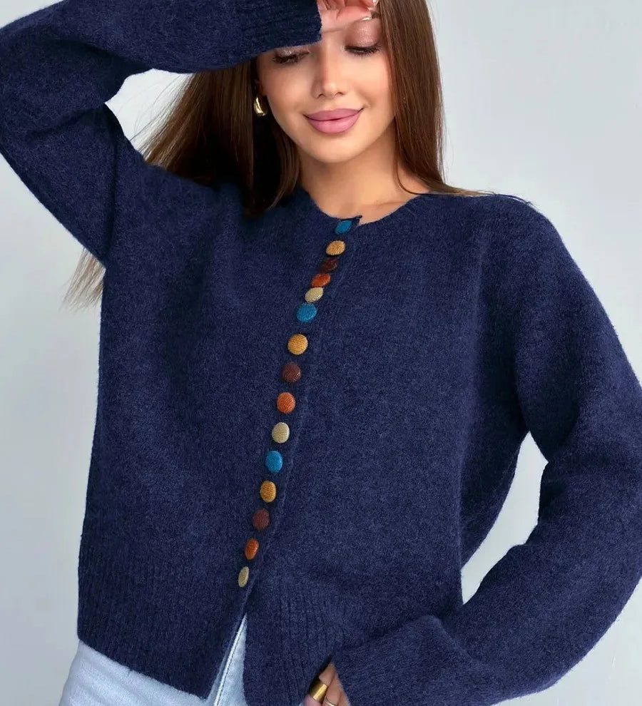 Anaïs - Cardigan Détail Boutons