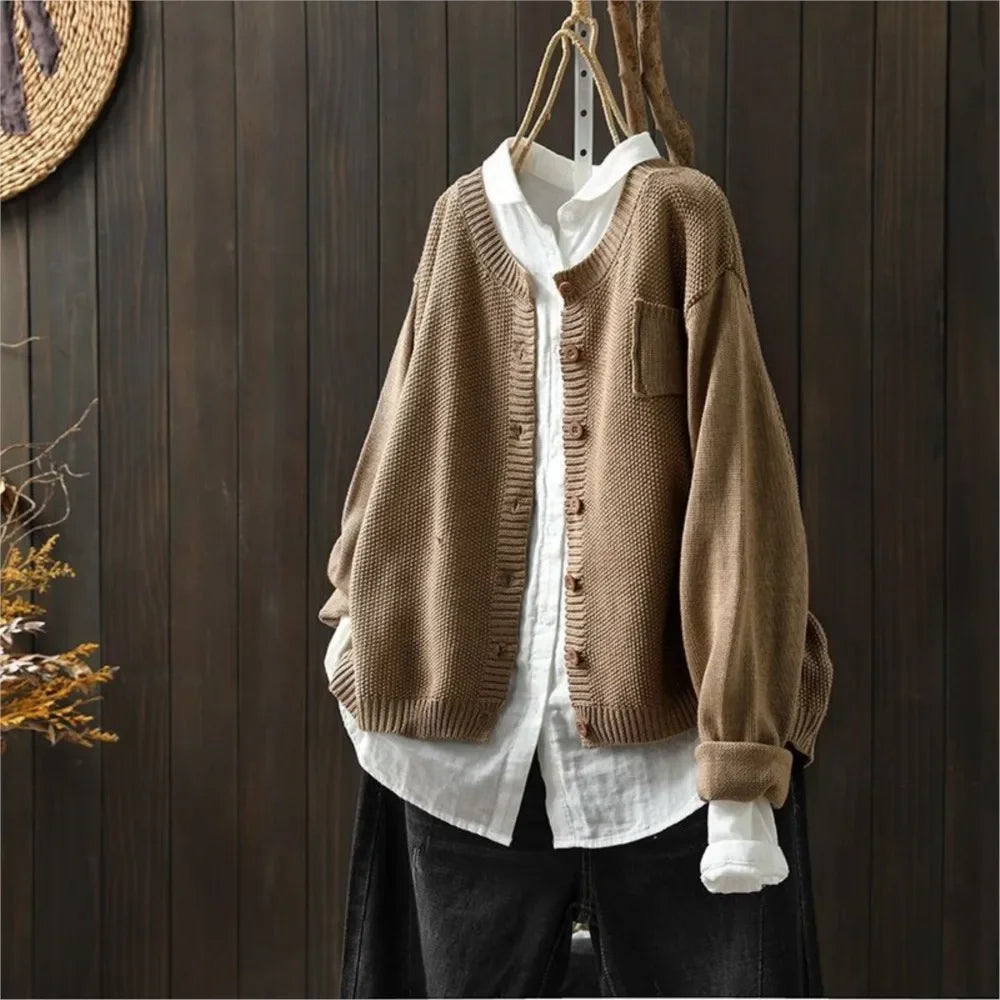 Anaïs - Cardigan Élégant Lin