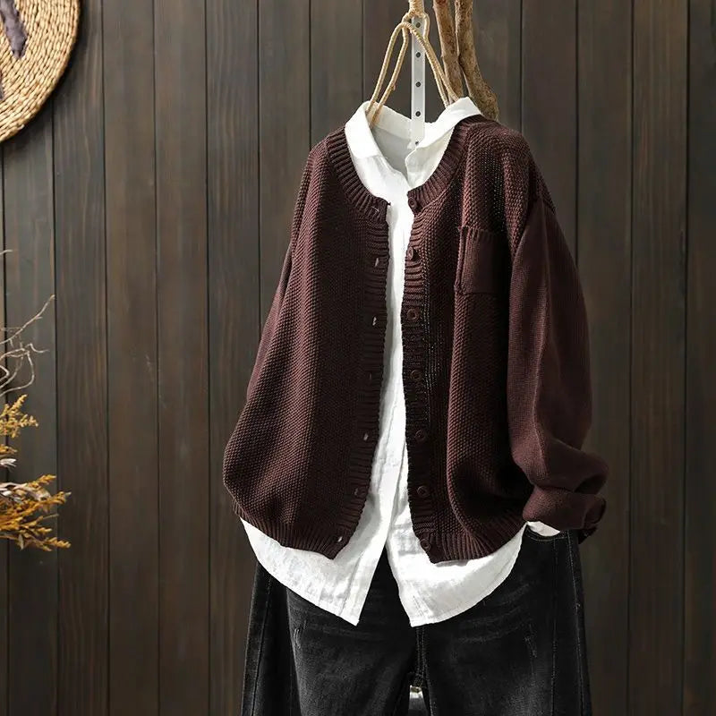 Anaïs - Cardigan Élégant Lin