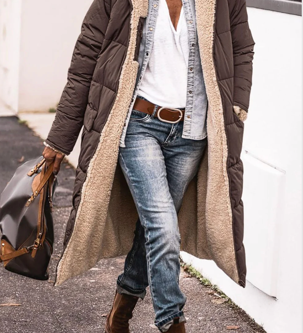 Clara - Manteau Réversible Sherpa