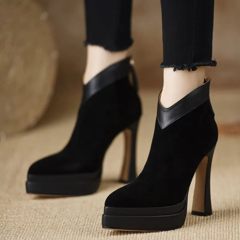 Justine - Bottes Bloc Daim