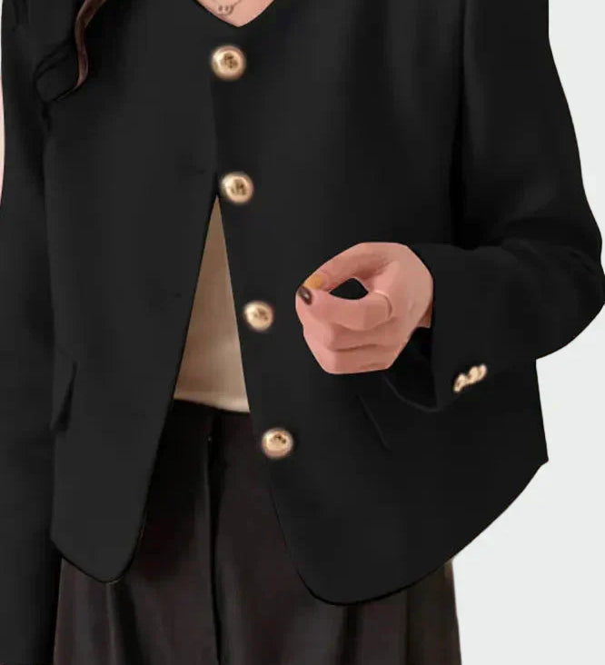 Sarah - Blazer Élégant Doré