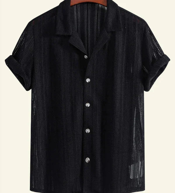 Anaïs - Chemise Rayée Col Côtelé