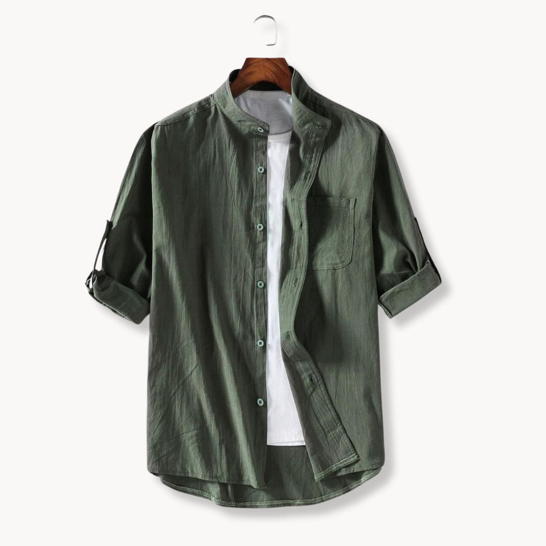 Élodie - Chemise Col Mandarin