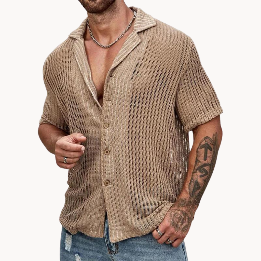 Anaïs - Chemise Aérée Manches Courtes