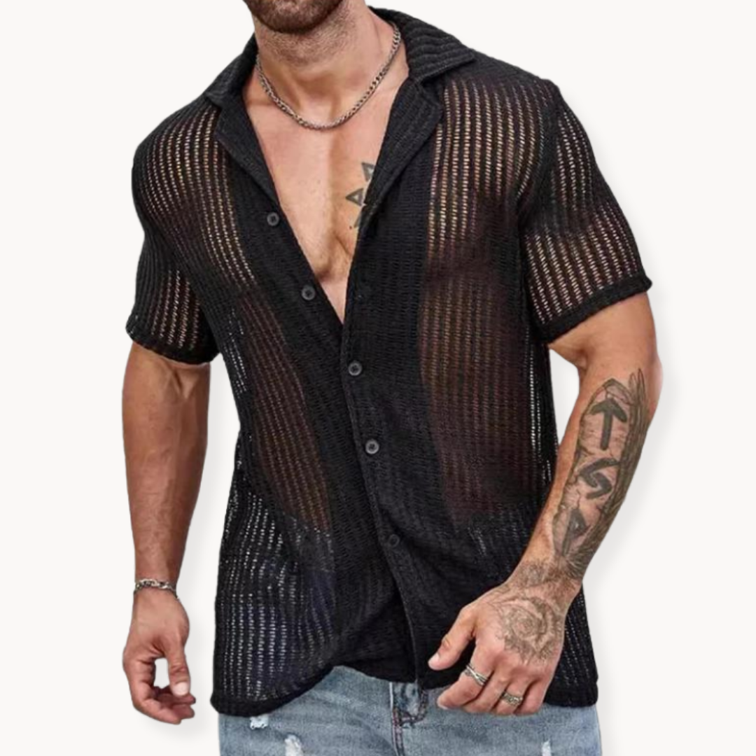 Anaïs - Chemise Aérée Manches Courtes