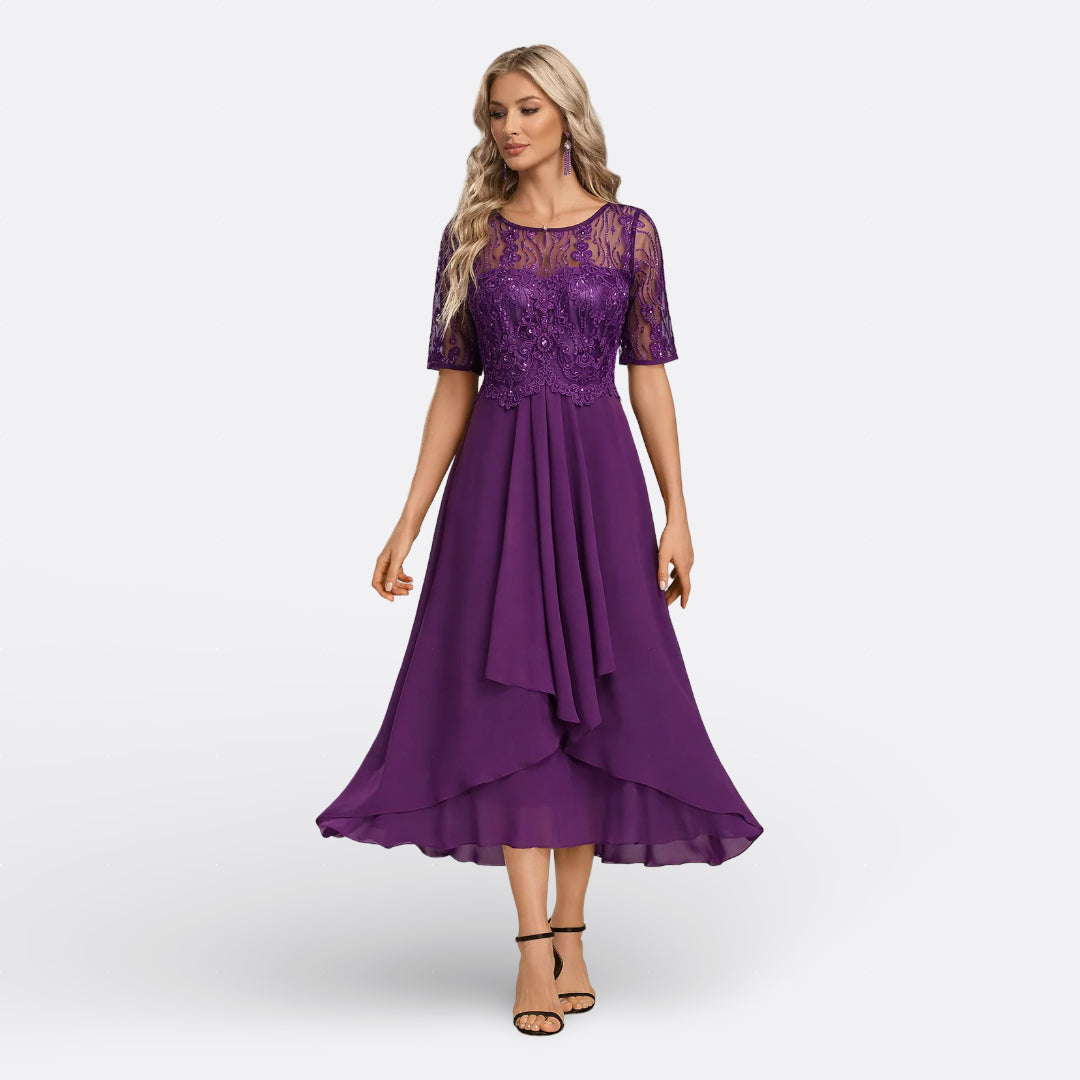 Inès - Robe Midi Dentelle
