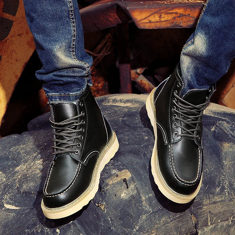 Justine - Bottes Cuir Rétro