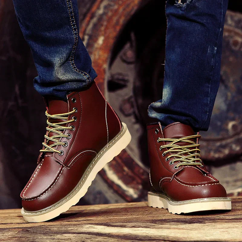 Justine - Bottes Cuir Rétro
