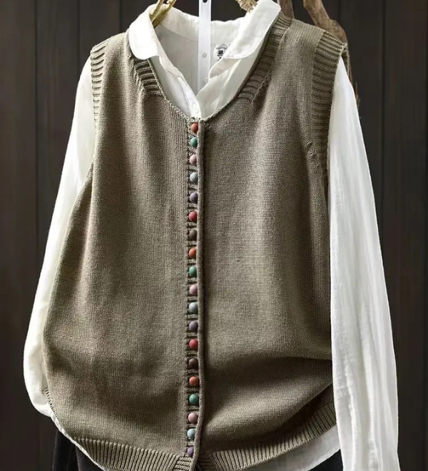 Maëva - Gilet Élégant Tricot
