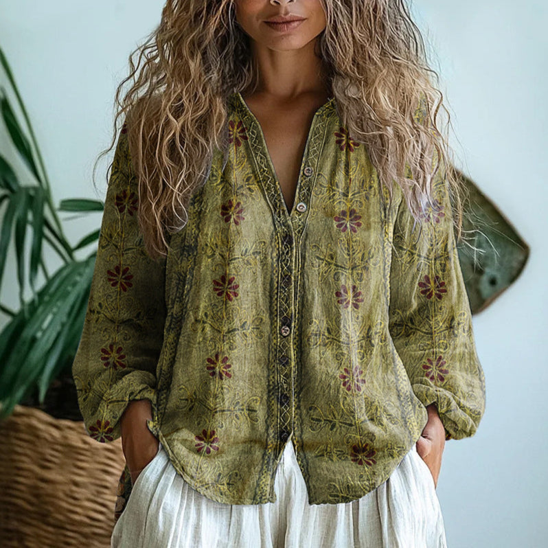 Élodie - Blouse Florale Chic