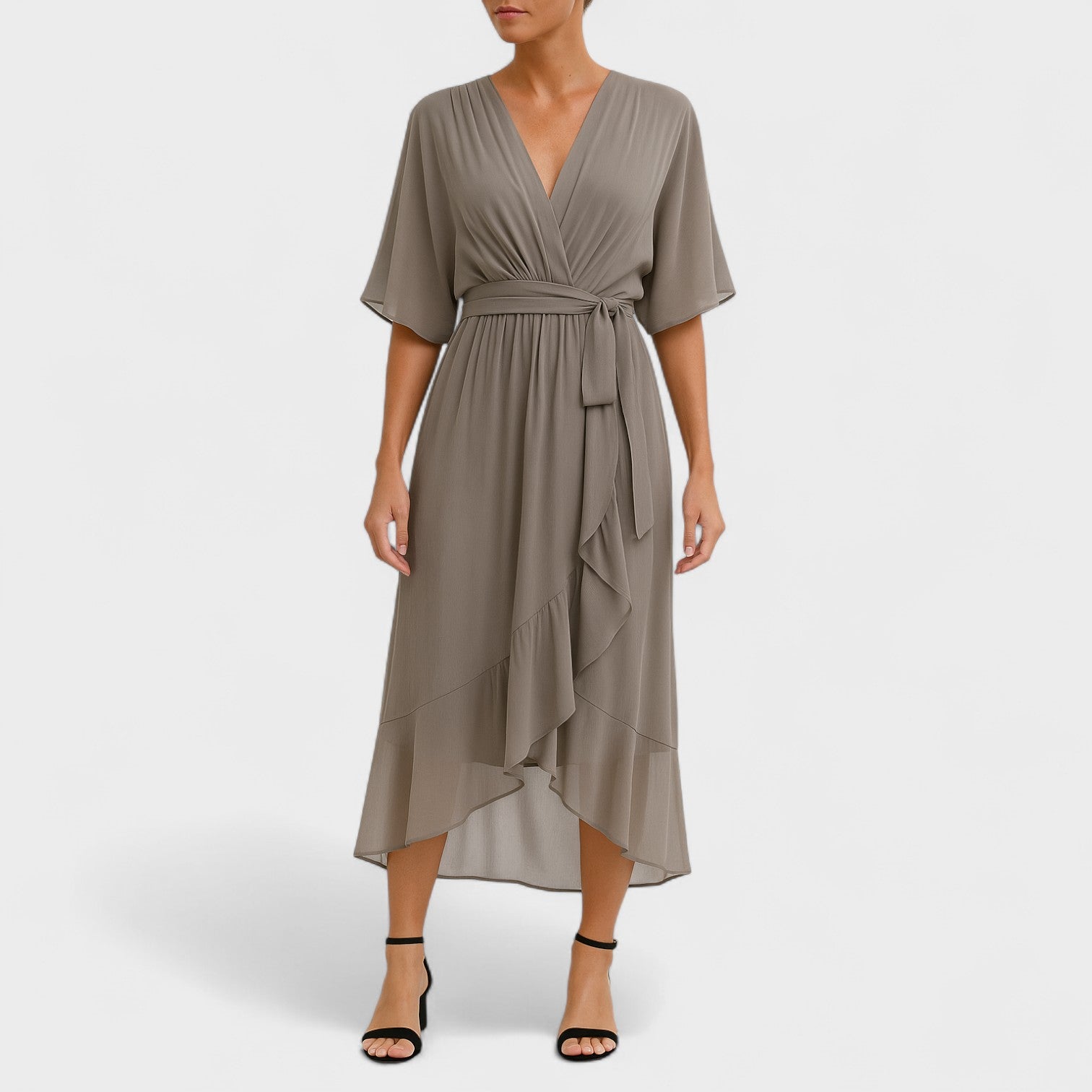 Élise - Robe Midi Croisée
