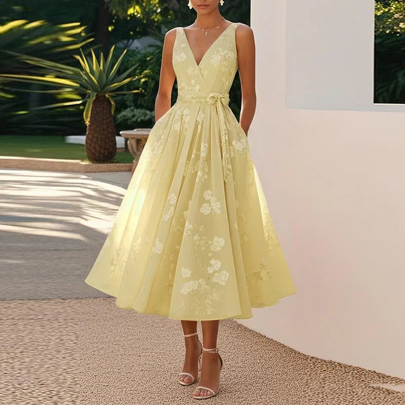Amélie - Robe Midi Élégante