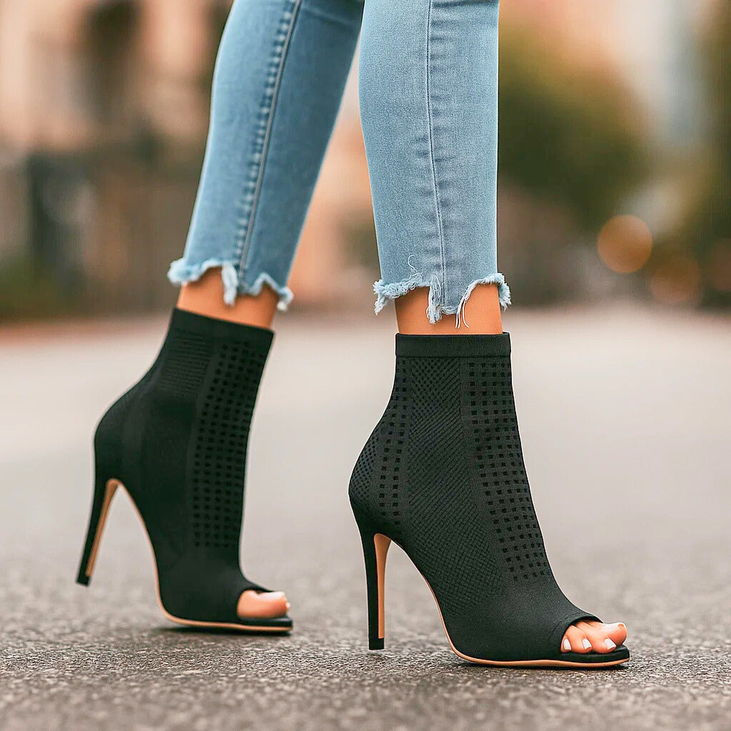 Sarah - Talons Maille Élastique