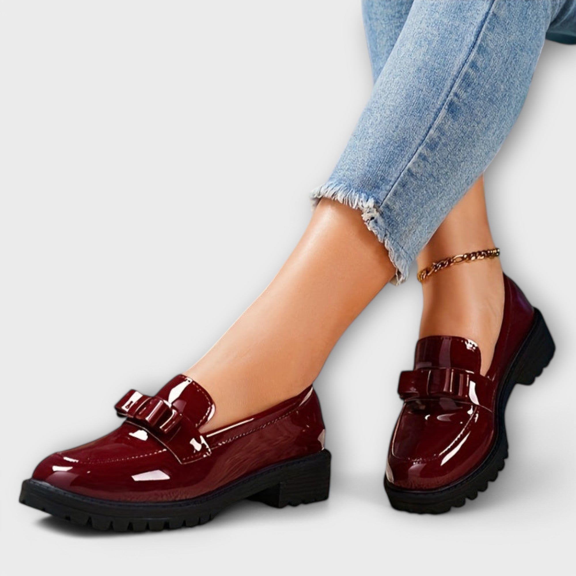 Romane - Mocassins Vernis Nœud
