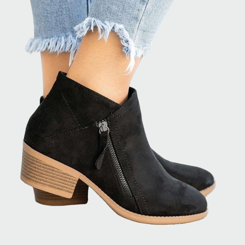 Sarah - Bottines Camel Talon