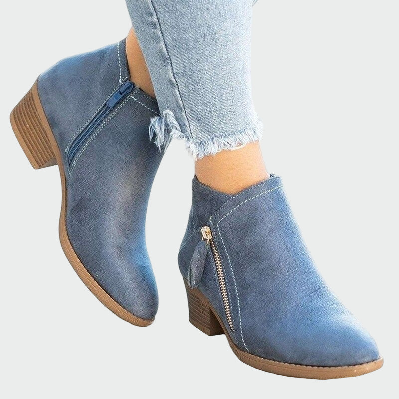 Sarah - Bottines Camel Talon