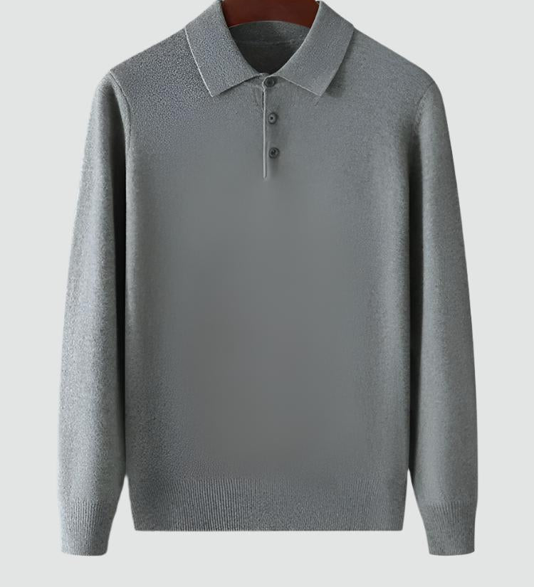 Inès - Pull Polo Laine