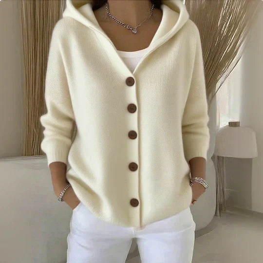 Inès - Cardigan Élégant Capuche