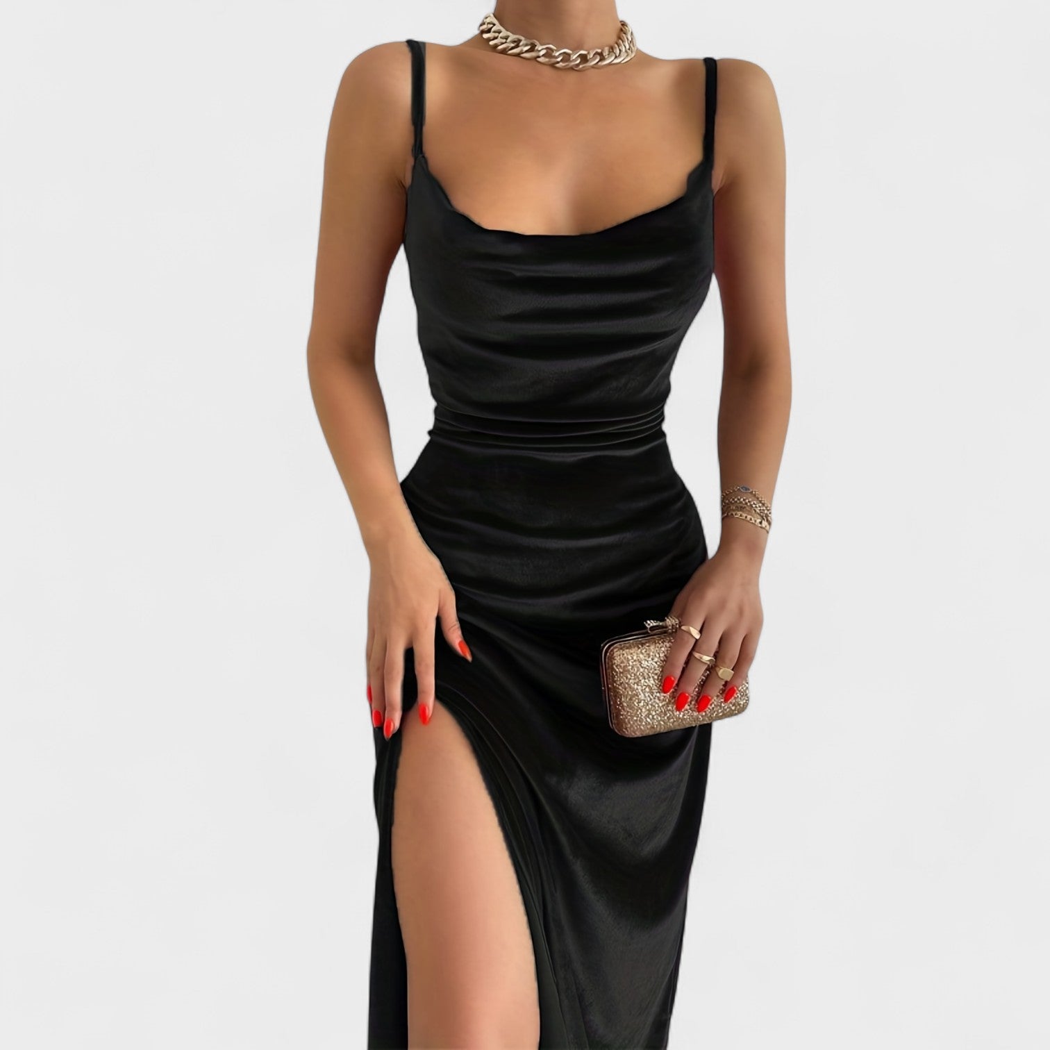 Maëlle - Robe Velours Audacieuse