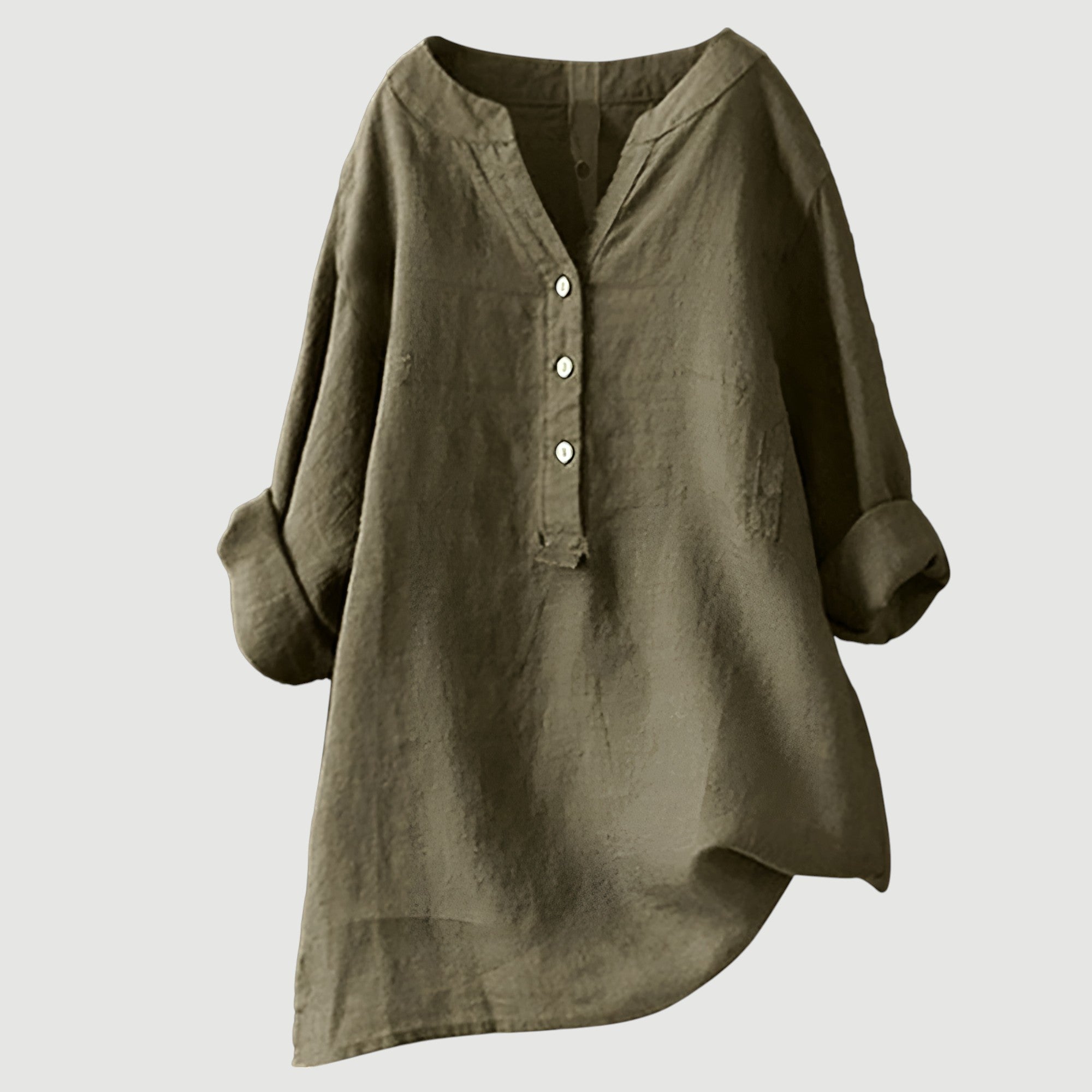 Inès - Blouse Minimaliste Blanche