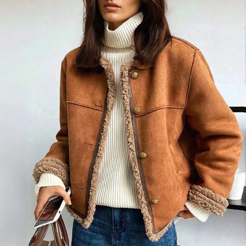 Céline - Manteau Cuir Chic