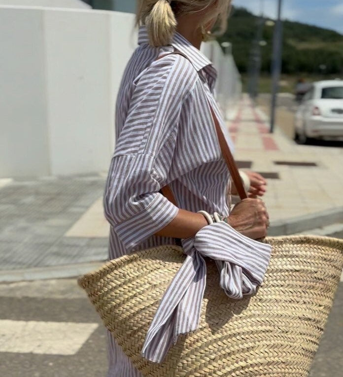 Anaïs - Chemise Rayée Élégante