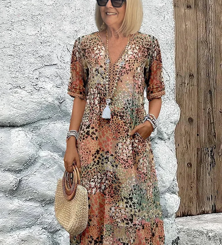 Anaïs - Robe Midi Élégante