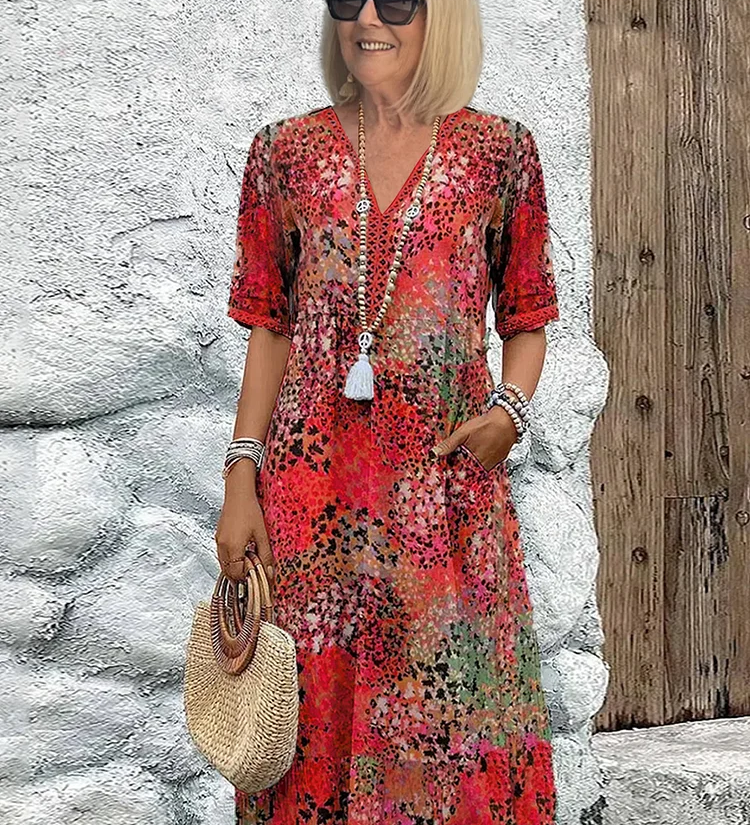 Inès - Robe Midi Élégante