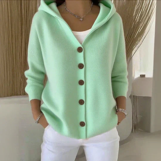 Inès - Cardigan Élégant Capuche