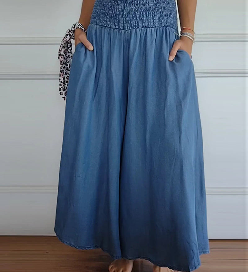 Maëlle - Pantalon Élégant Taille Haute