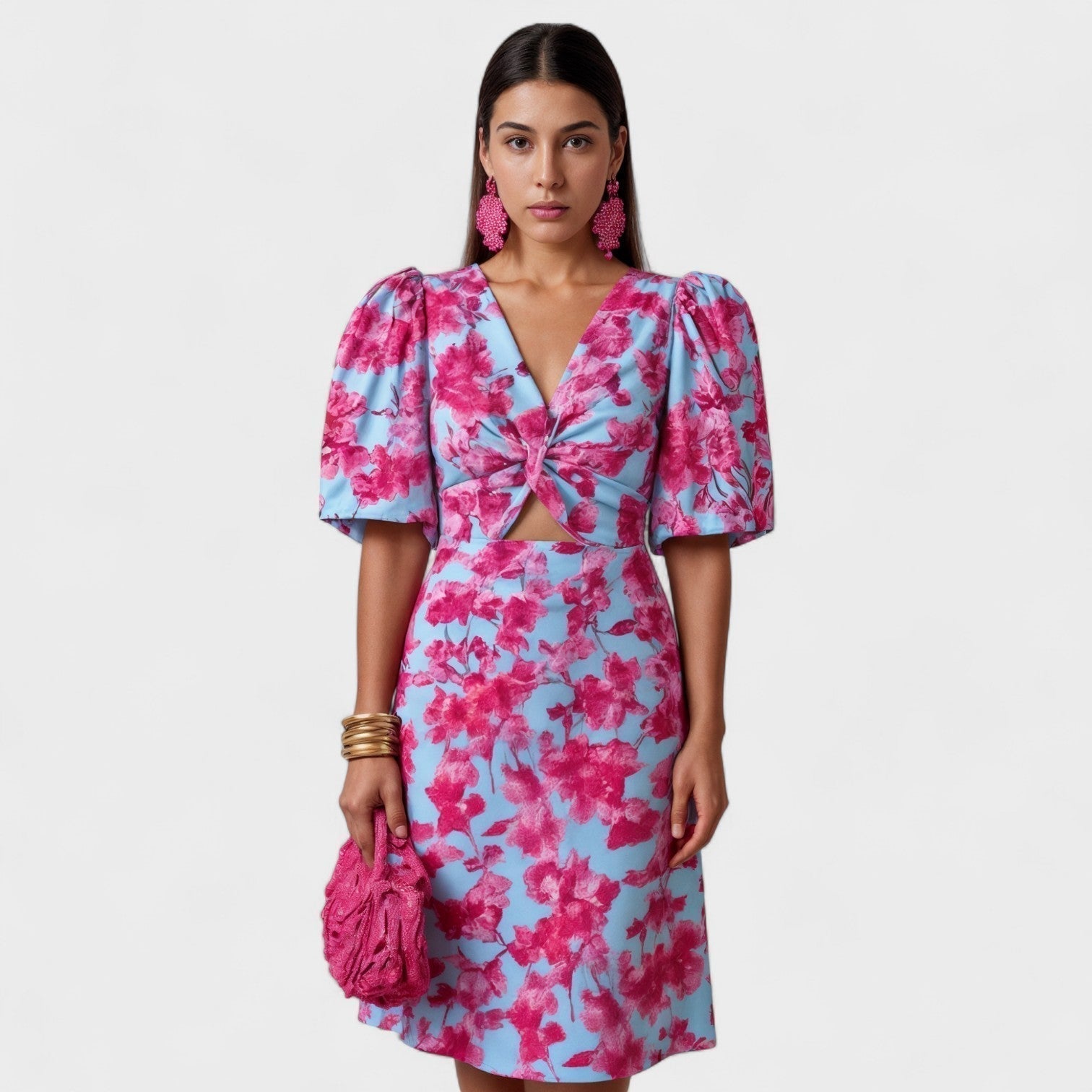 Justine - Robe Tropicale Élégante