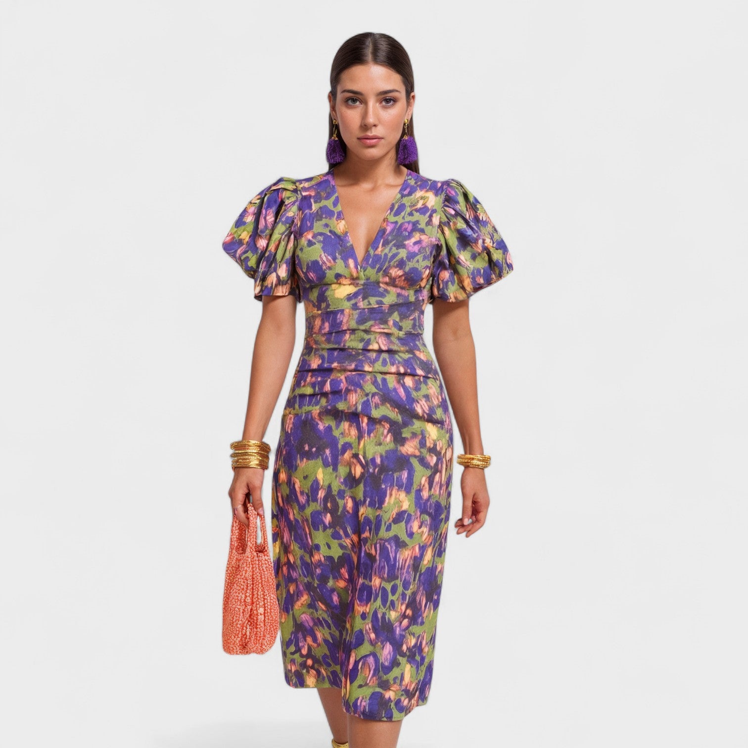 Justine - Robe Tropicale Élégante