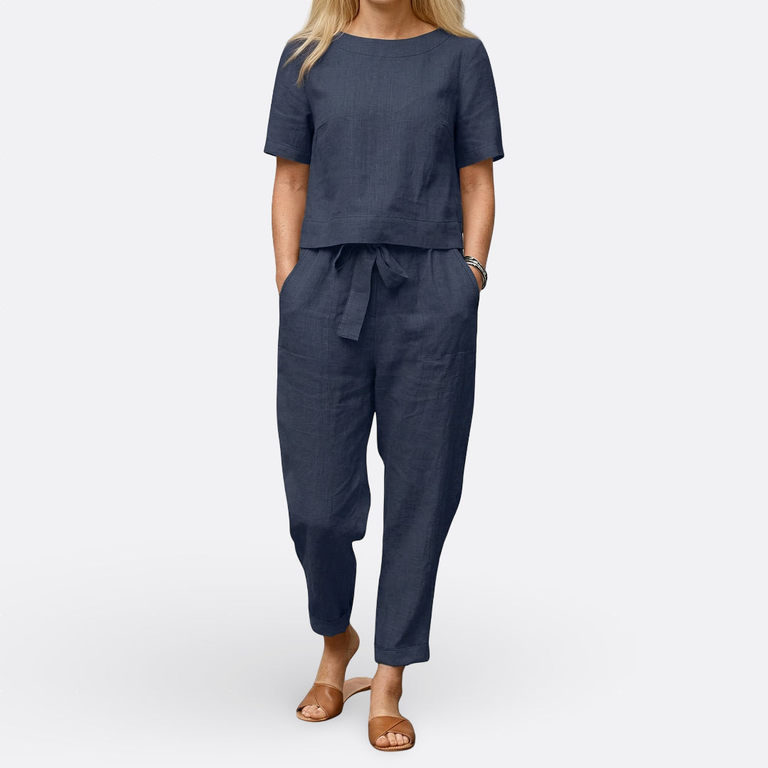 Clara - Ensemble Élégant Kaki