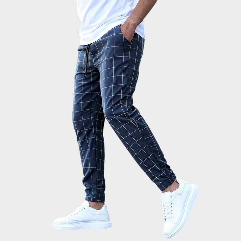 Zoé - Pantalon Carreaux Élégant