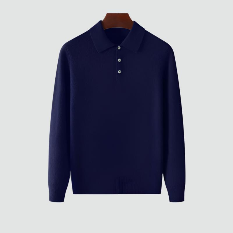 Inès - Pull Polo Laine