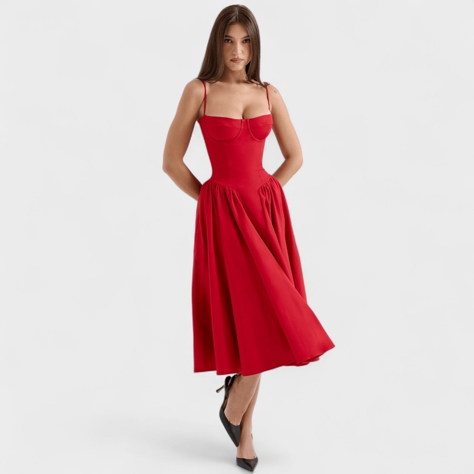Maëva - Robe Midi Corset