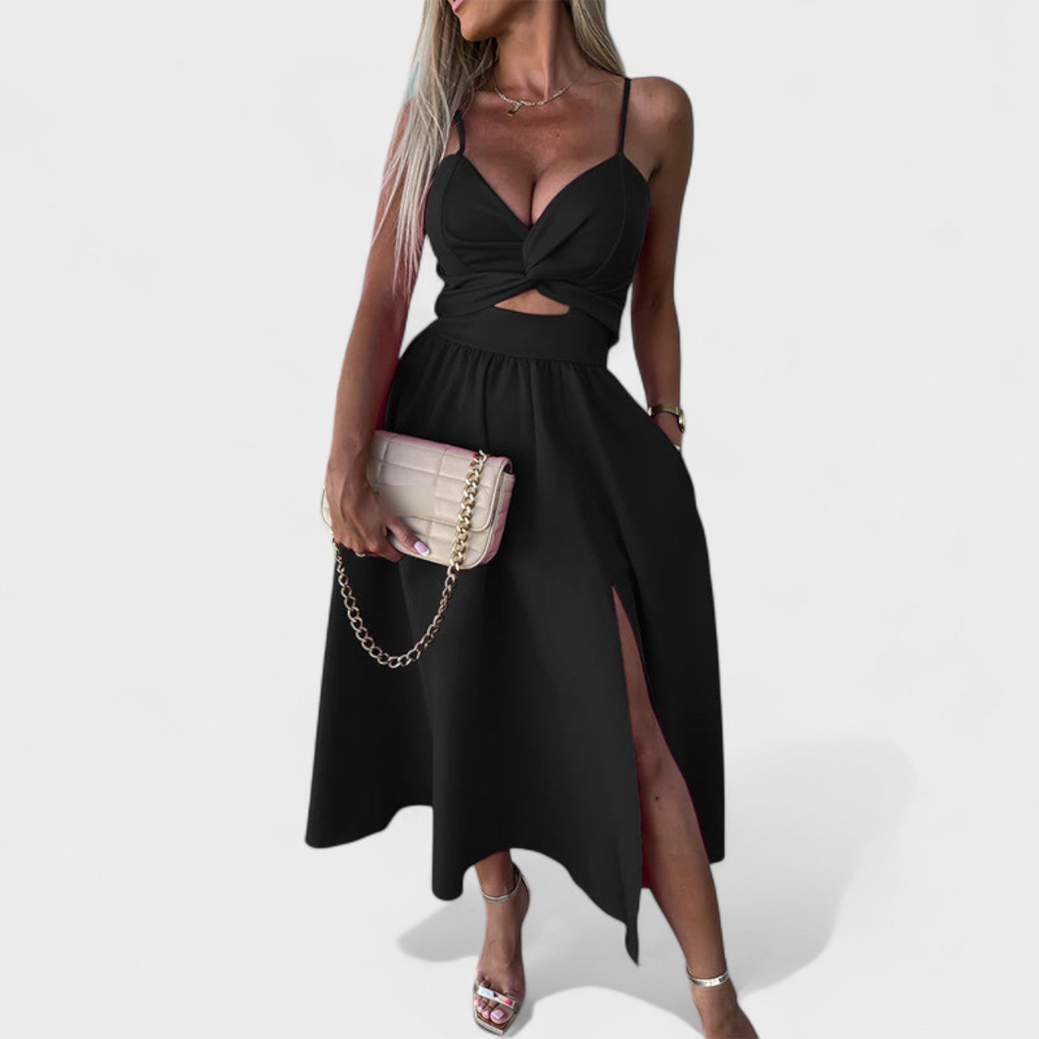 Justine - Robe Midi Élégante