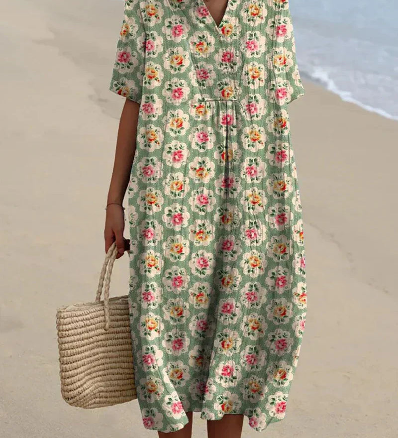Justine - Robe Florale Coton